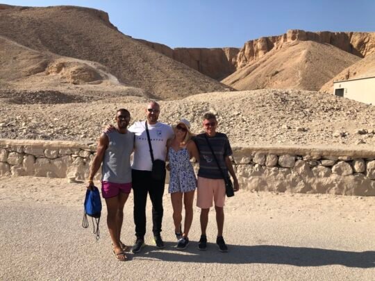 Guests on a Luxor trip from Hurghada in the Valley of the Kings